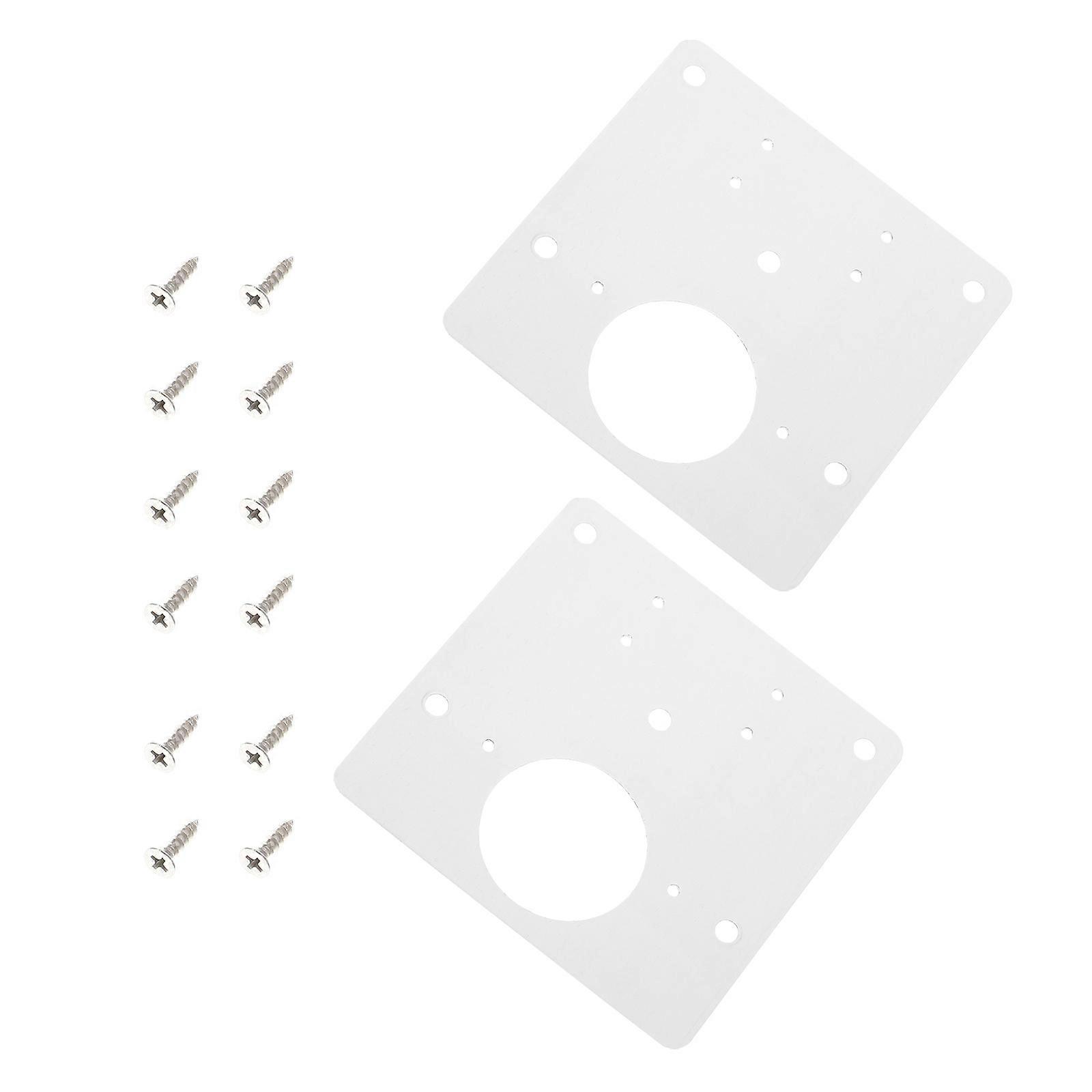 Cabinet Hinge Repair Plate Stainless Steel Hinge Plate for Home Use 2Pcs
