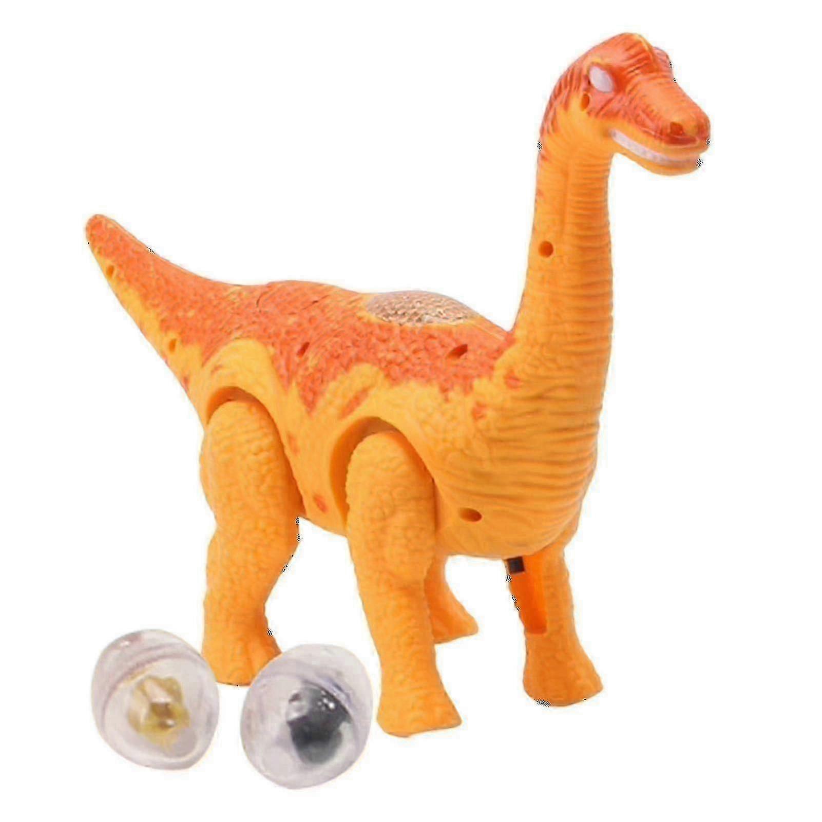Walking Dinosaur Toy With Light, Interactive And Luminescent Projection - Electric Model For Simulation And Egg Laying-Good