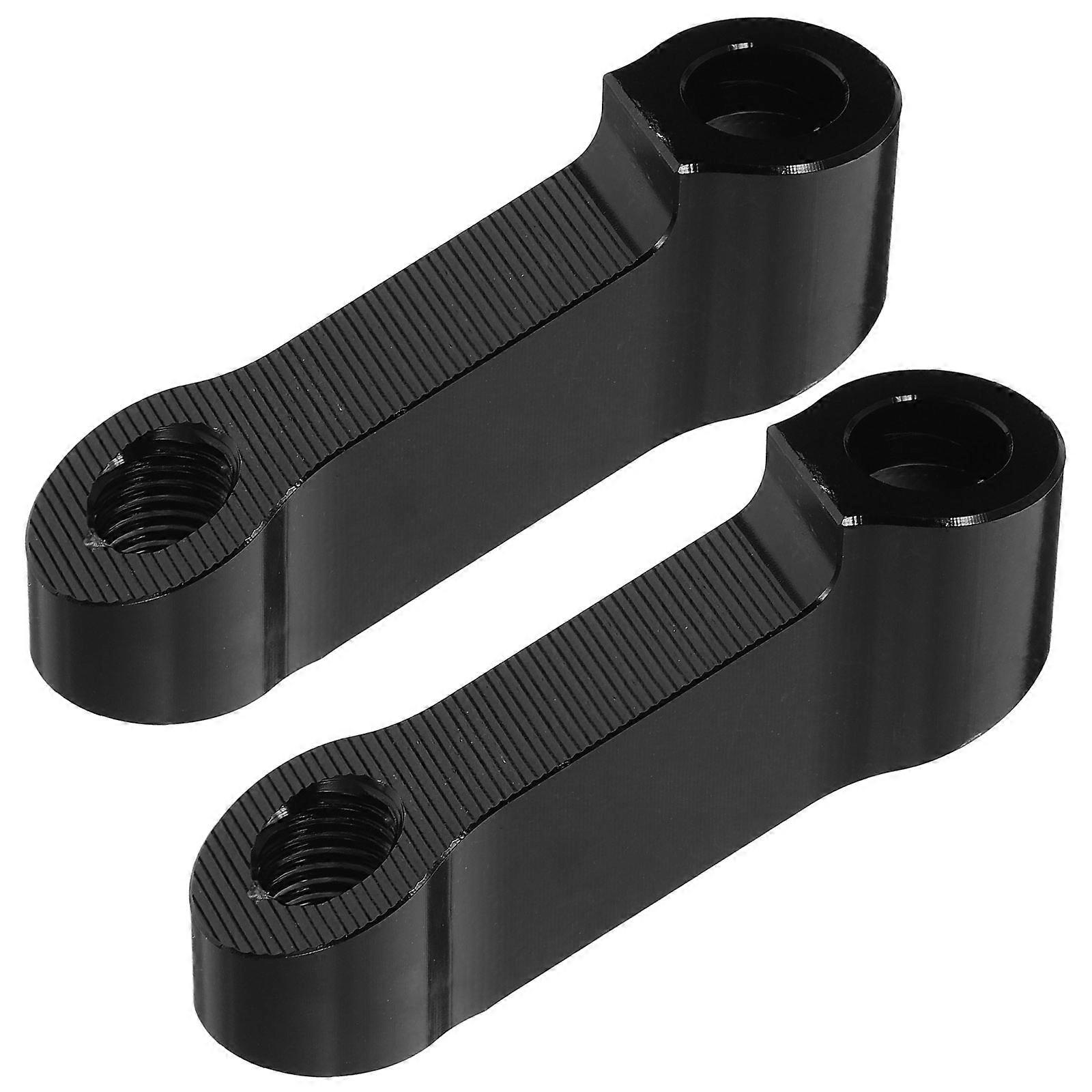 Motorcycle Rear View Mirror Extension Brackets Aluminum Alloy Adapter Riser 3Sets