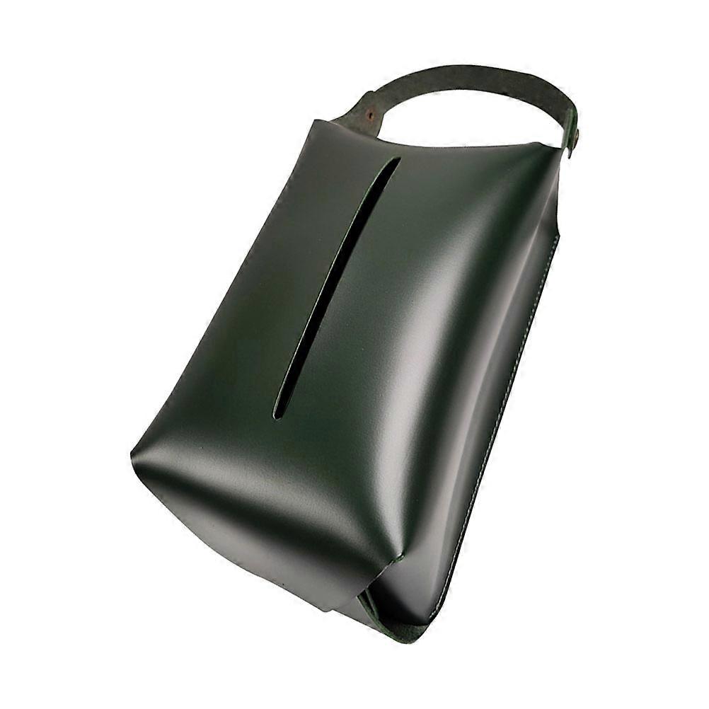 Tissue Holder Box Decorative Napkin Container for Living Room Green Hanging 1Set