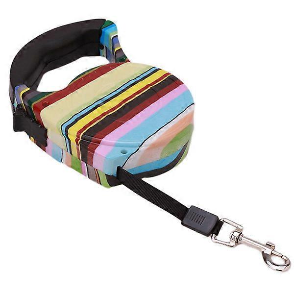 Retractable Dog Lead for Training Use with Ergonomic Handle Colorful Wave