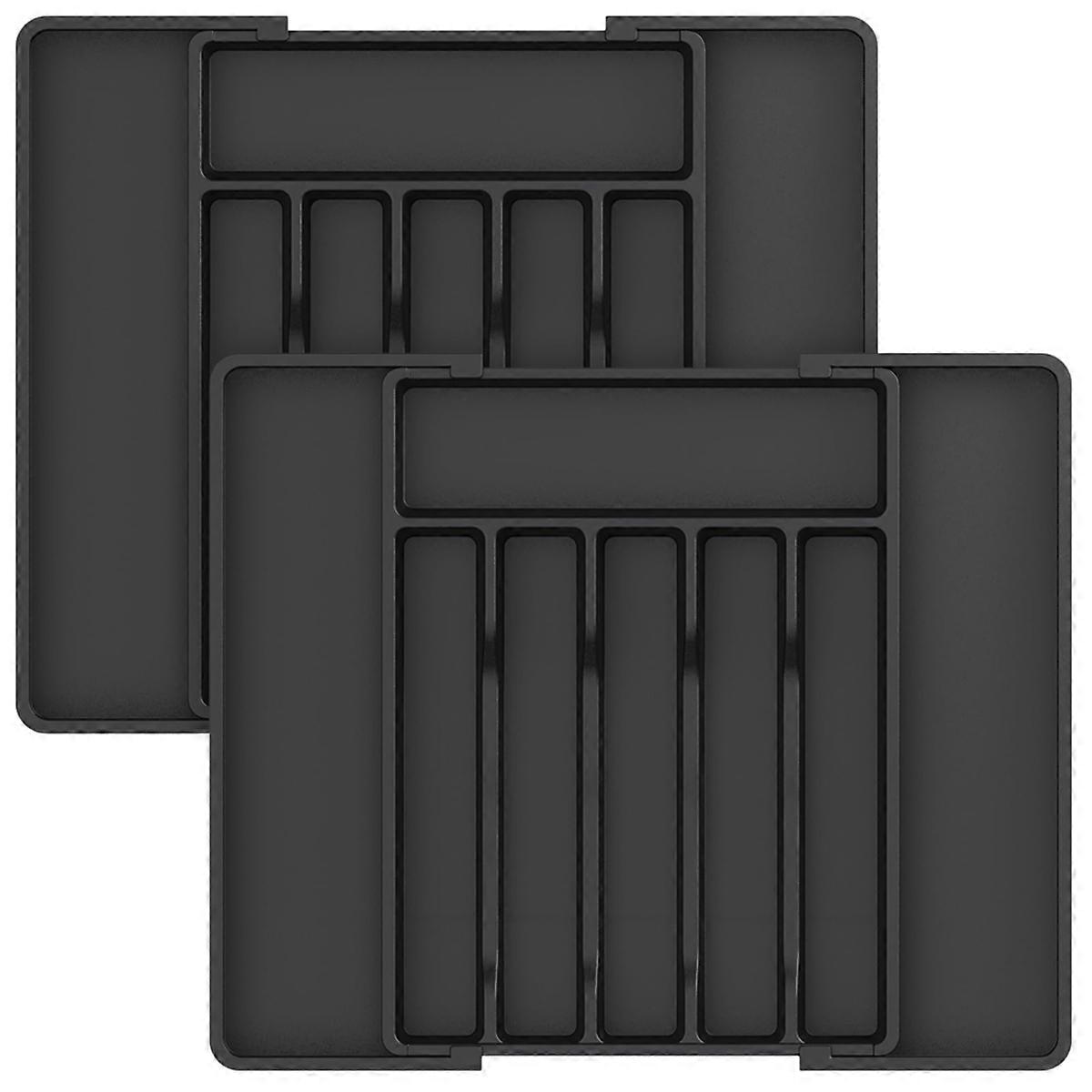 Drawer Organizer Expandable Utensil Tray for Kitchen Adjustable