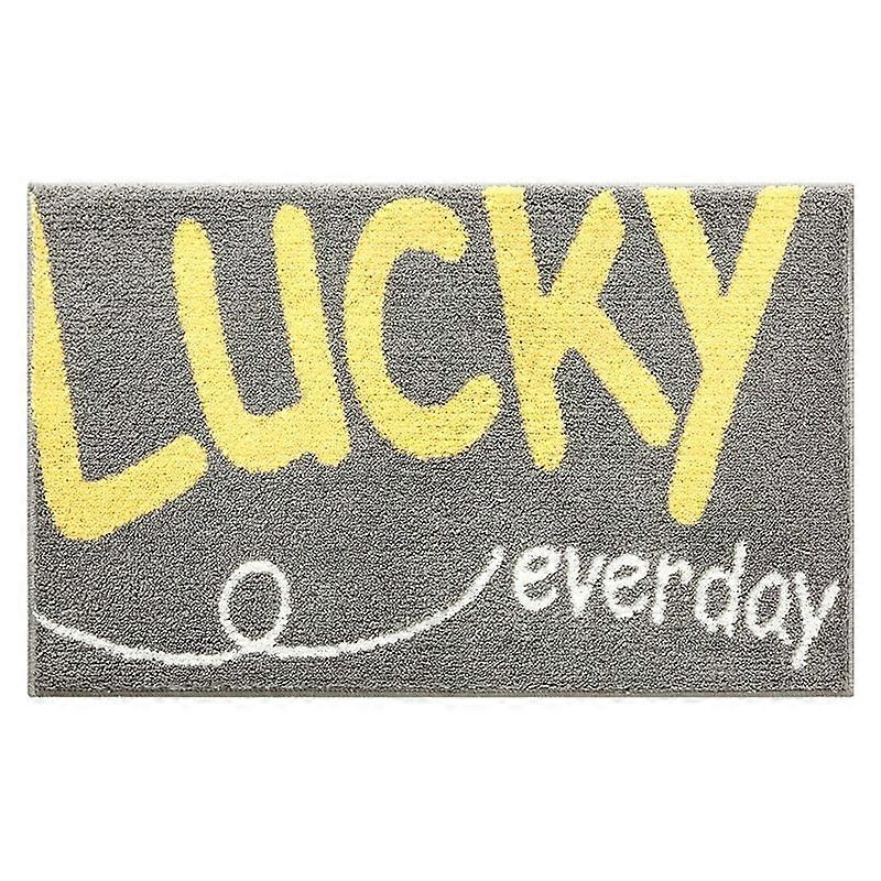 Modern Simple Lucky Letter Pattern Home Floor Mat #5
