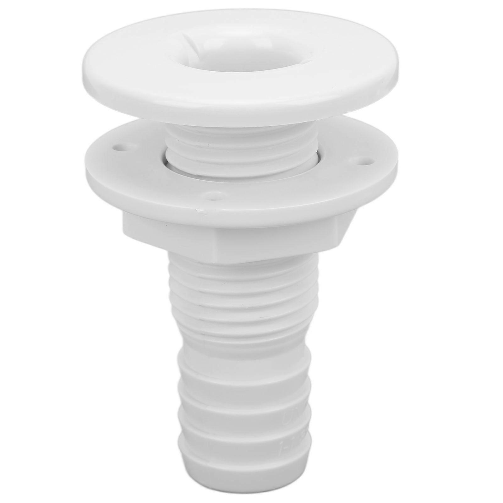 11/8in Boat Through Hull Connection Plastic White Pipe Fitting for Onboard Plumbing System