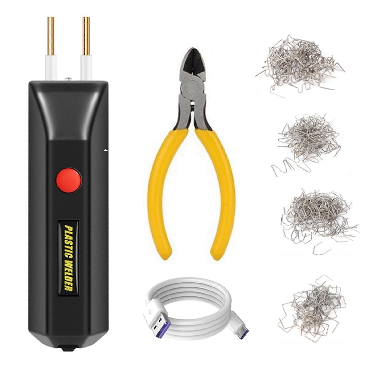 Plastic Welder Cordless Kit For Car Bumper Crack With 400 Staples Handheld Welder Tool