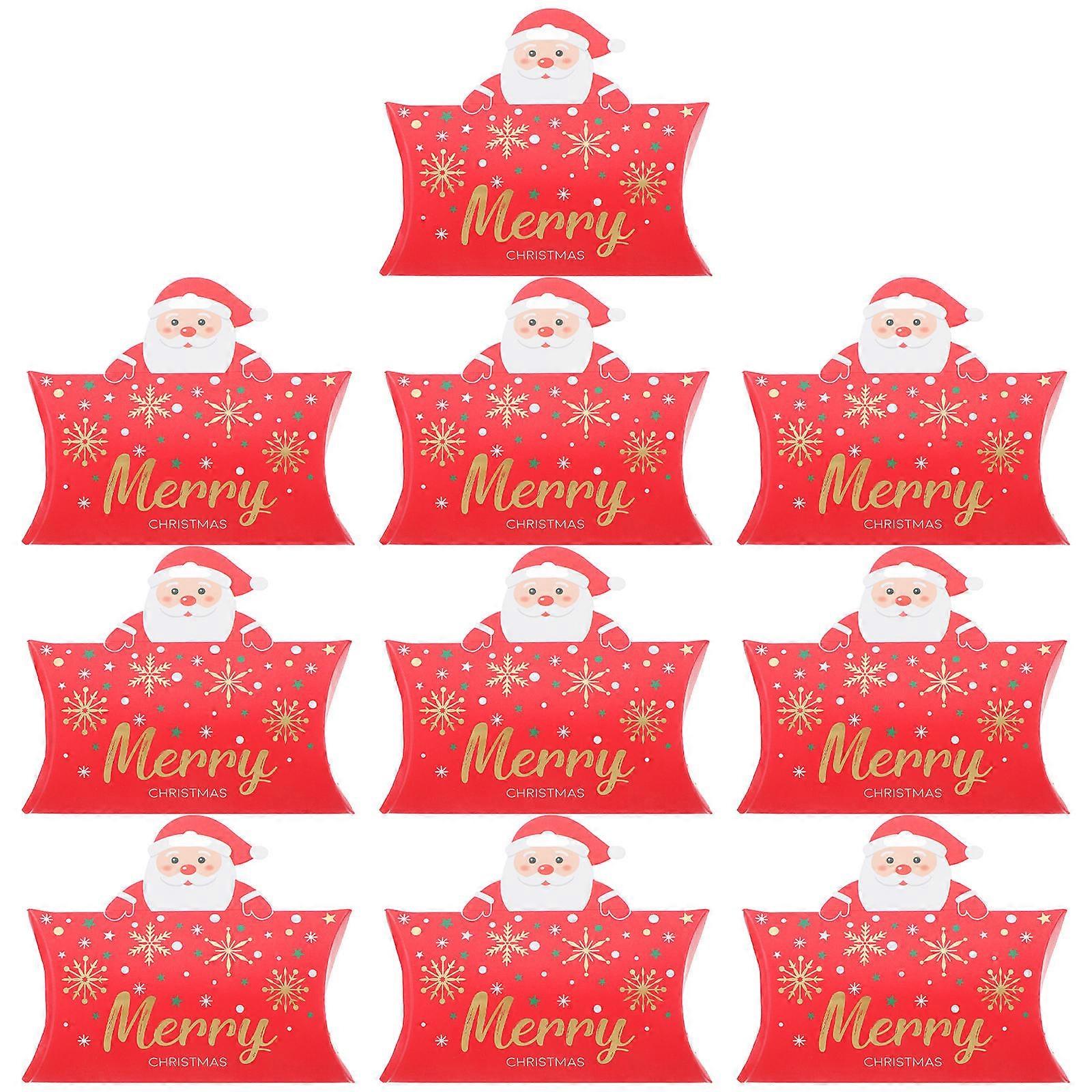 Box Paper Pillow Boxes for Storage 10Pcs Festive Treat Holders