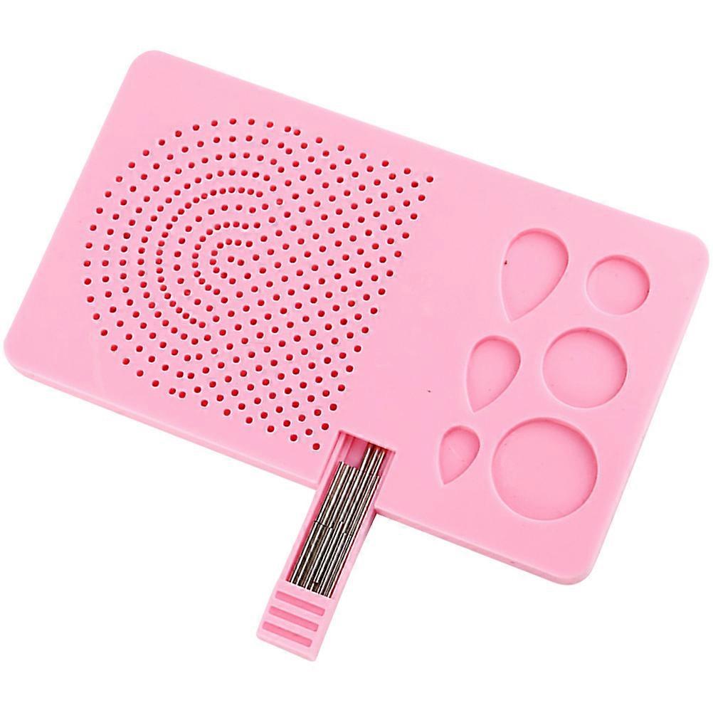 Paper Quilling Board with Pin for Creative DIY 4Sets Pink
