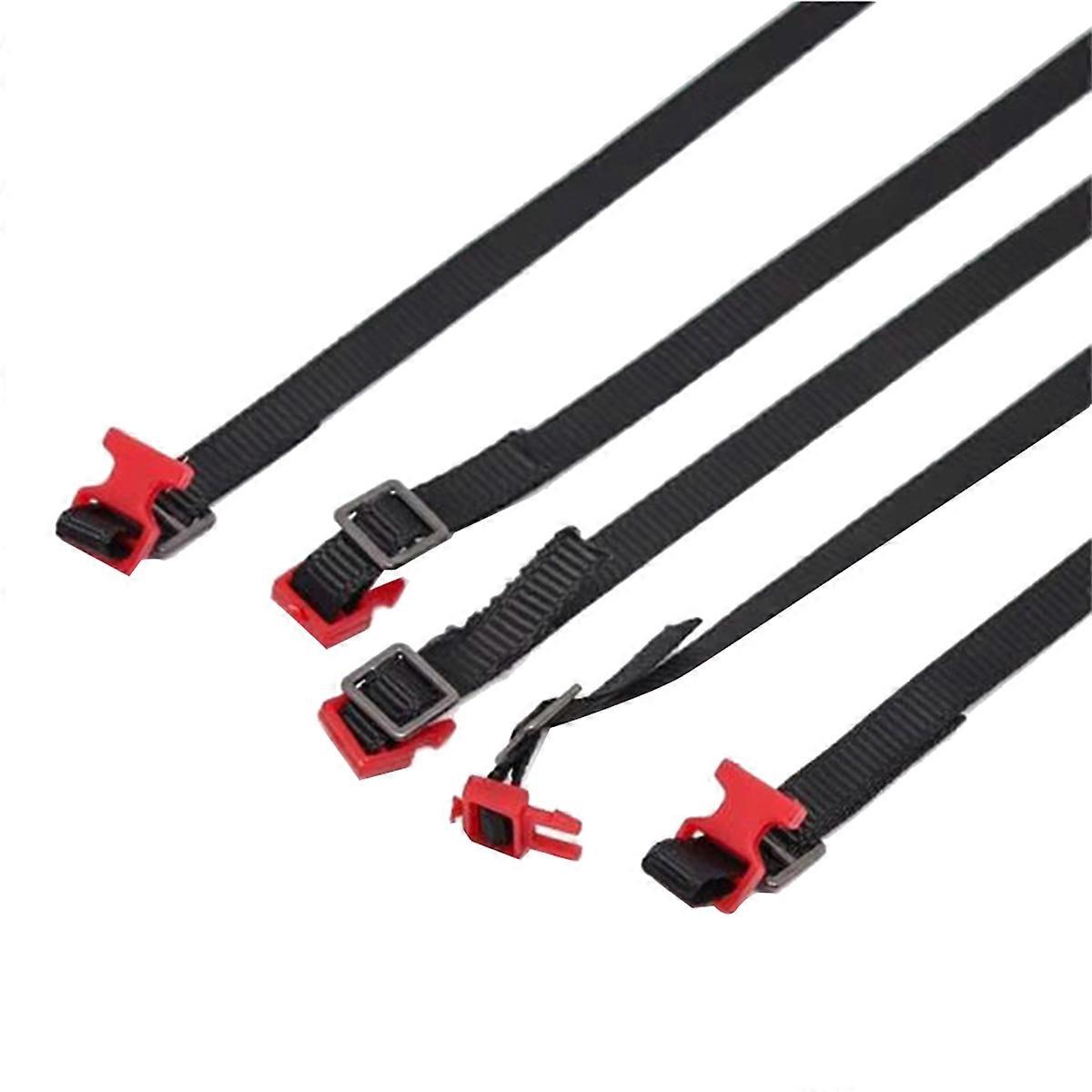5Pcs RC Car Roof Luggage Rack Rope for 1/10 RC Crawler SCX10 Red