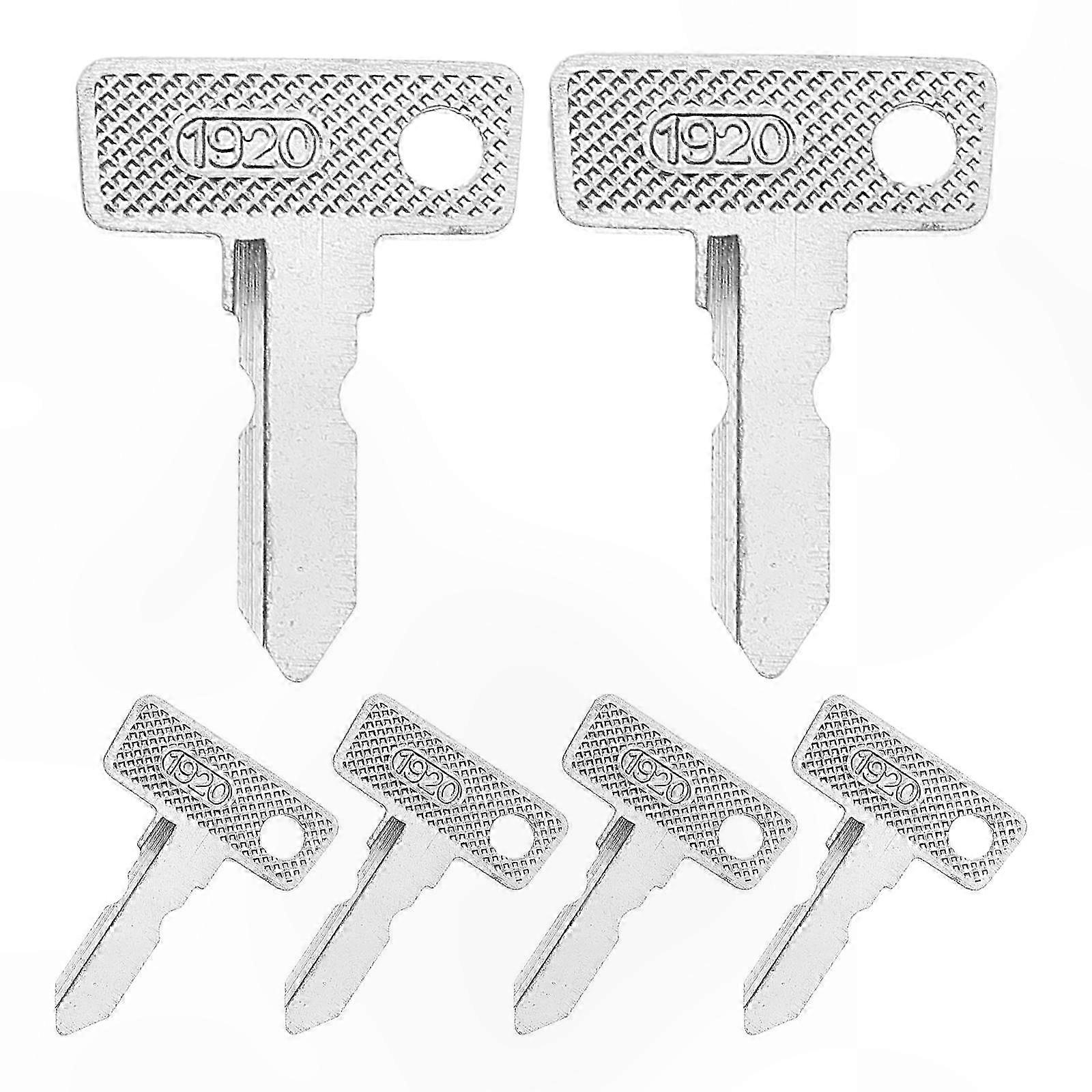 6-Pack Replacement Keys for Golf Cart, Compatible with Gas and Electric Models, Durable Key Set for Club Car Utility Vehicles