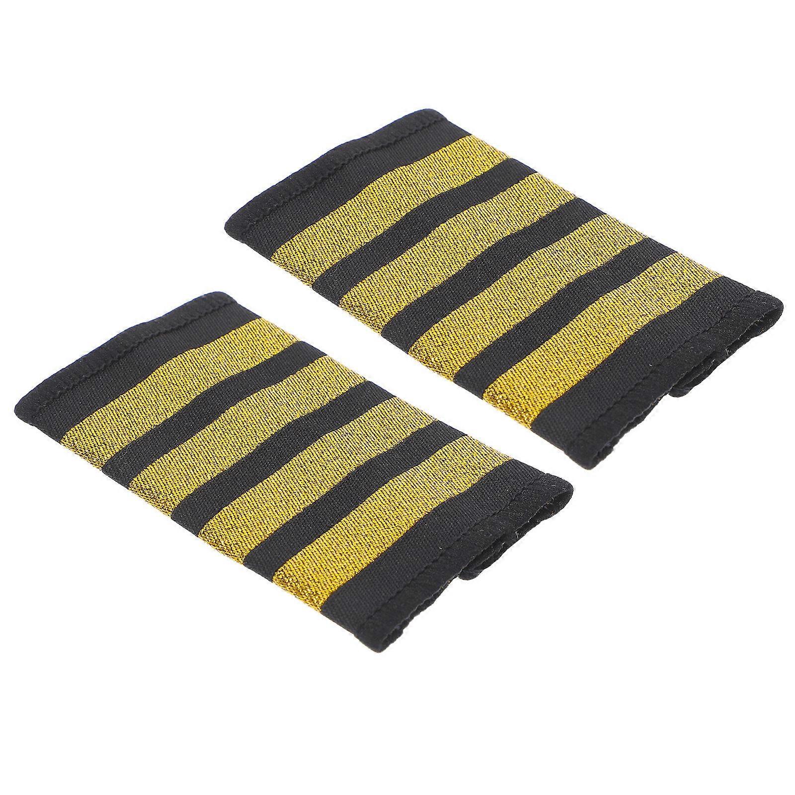 Pilot Uniform Epaulets for Decoration 4Pairs Captain Shoulder Boards Durable Material