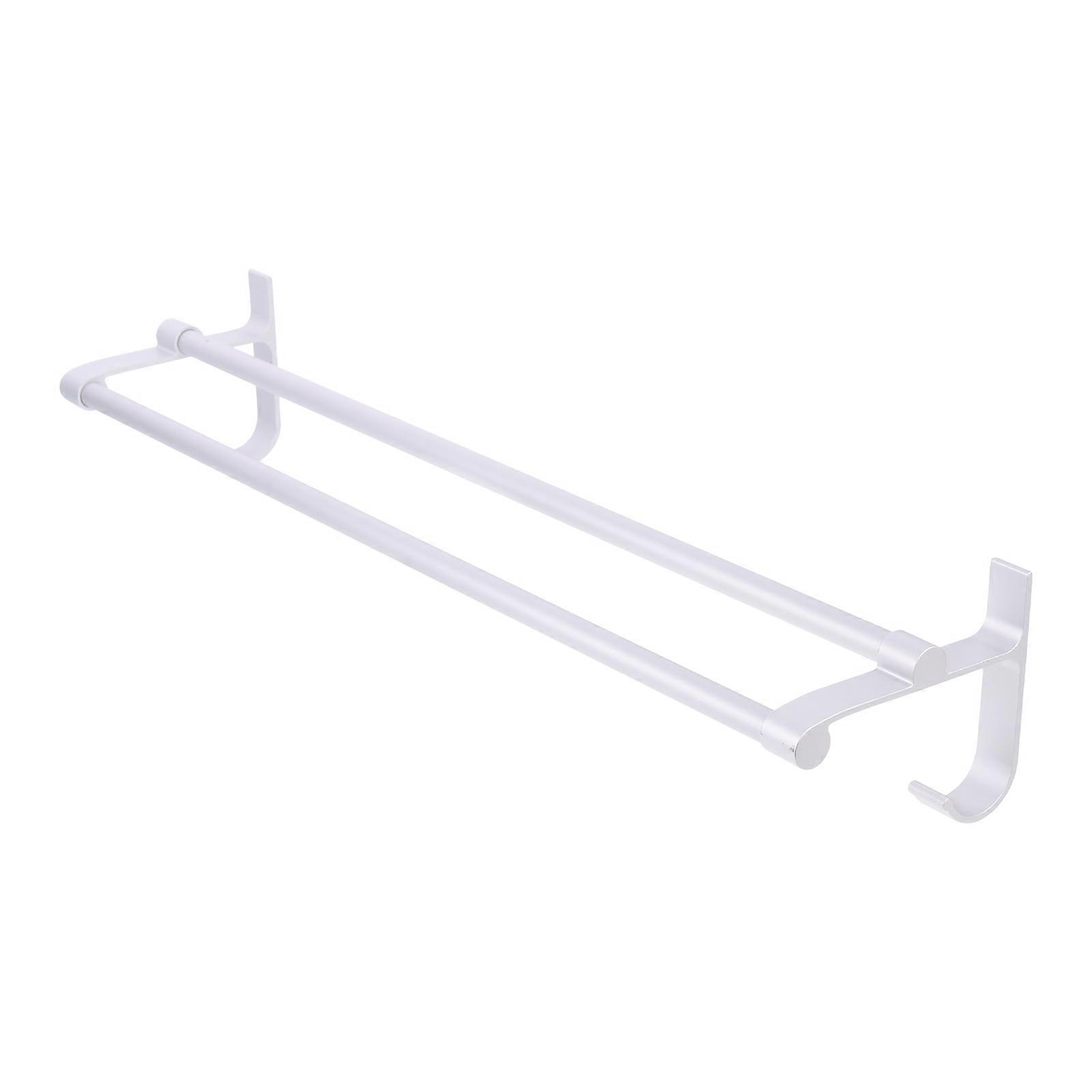 Bathroom Iron Towel -Mounted White Household Storage 1Set