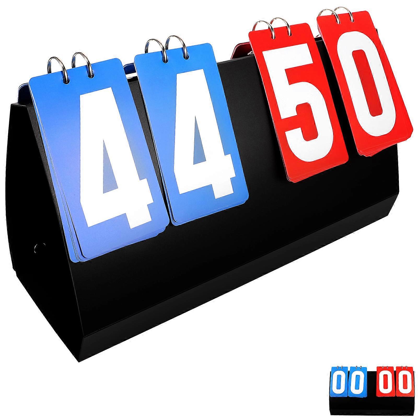 Sports Scoreboard Flip Scoreboard for Basketball Games 2Pcs Practical Use
