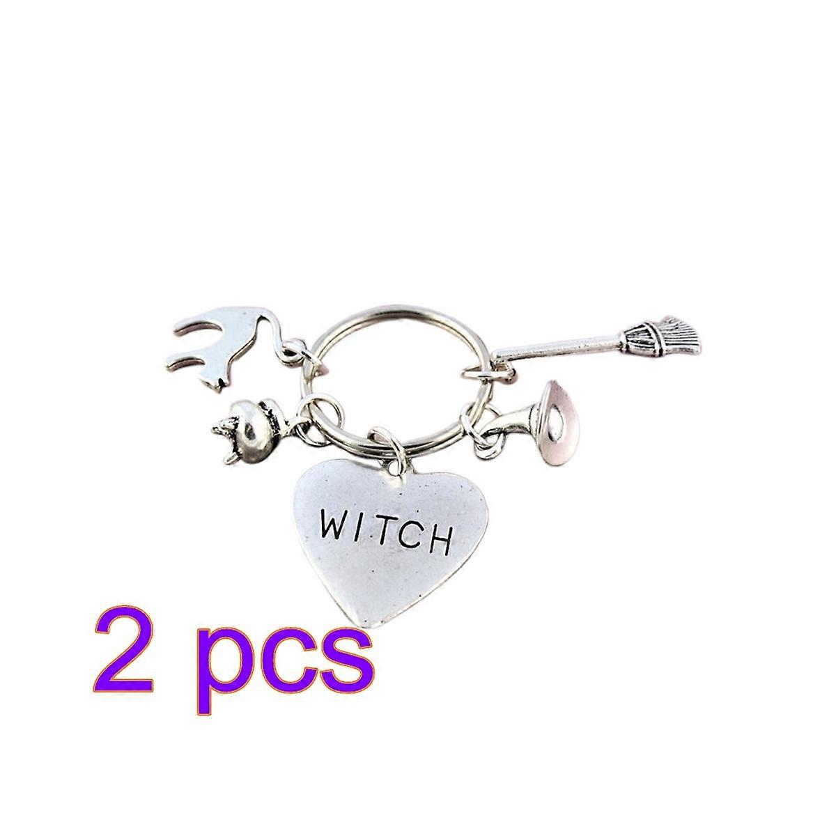 Witch Keychain Halloween Keychain for Bag Pendant Creative Gift