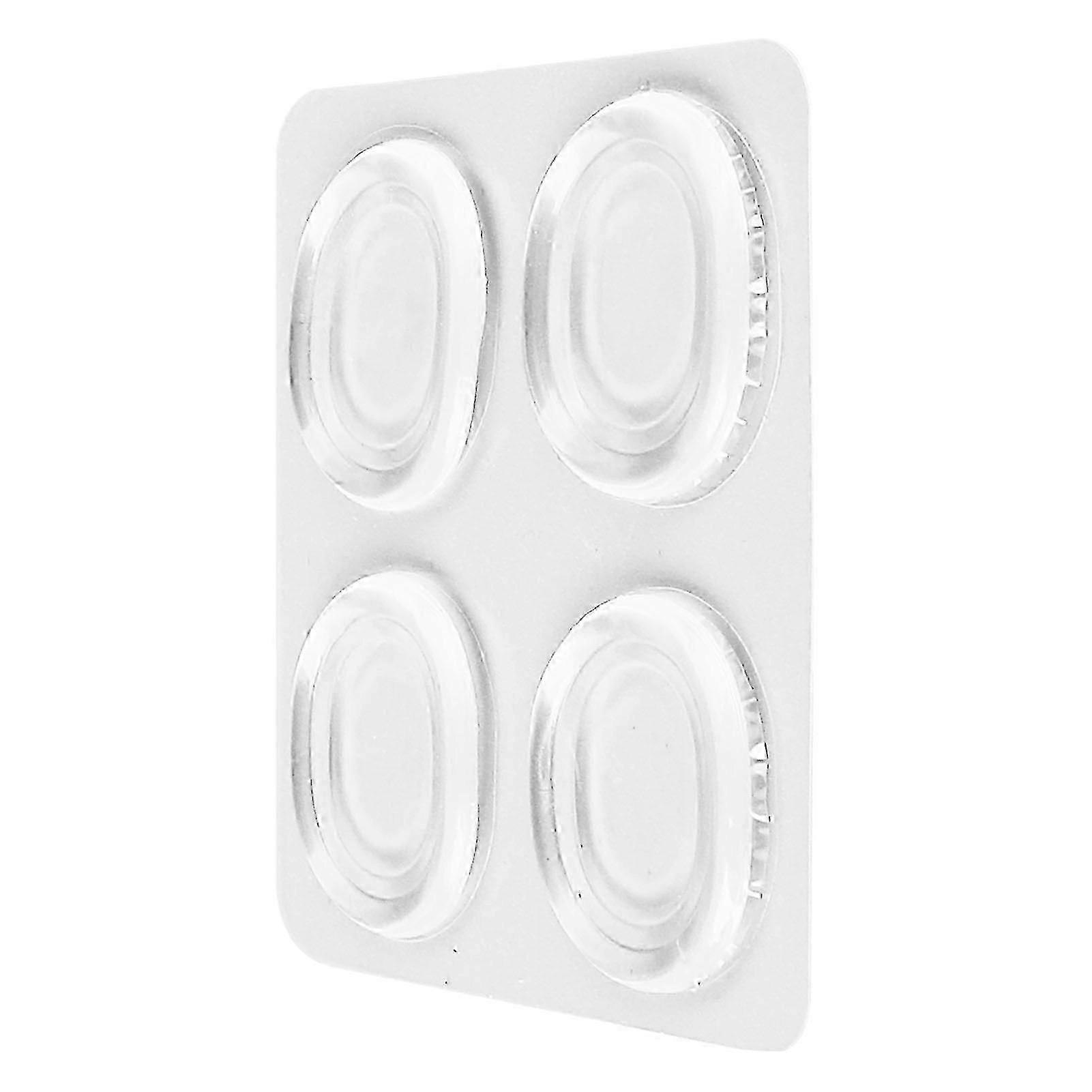 Set of 4 Soft Silicone Self-Adhesive Drum Mute Pads for Noise Reduction and Practice Sessions