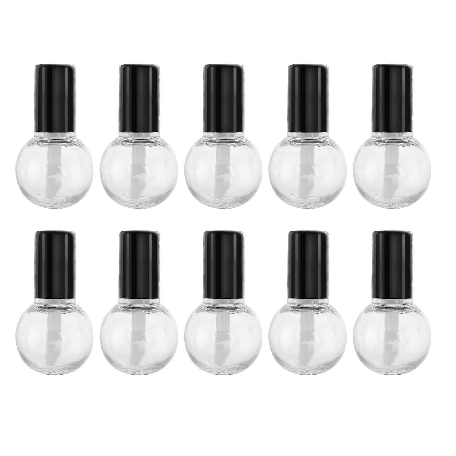 Plastic Lip Gloss Bottle White for Storage Use 10Pcs Refillable Set