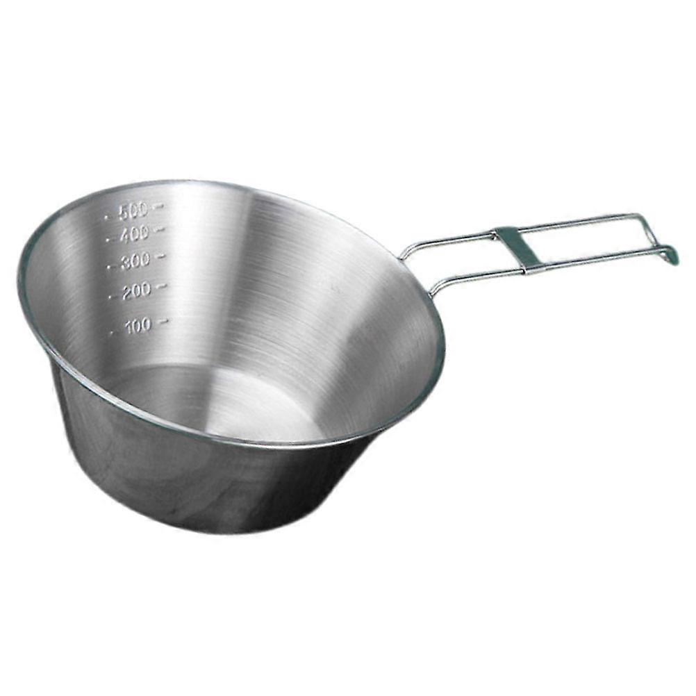 Outdoor Dining Tableware Set of Stainless Steel Camping Cooking Pots and Picnic Utensils Ideal for Backpacking and Cooking