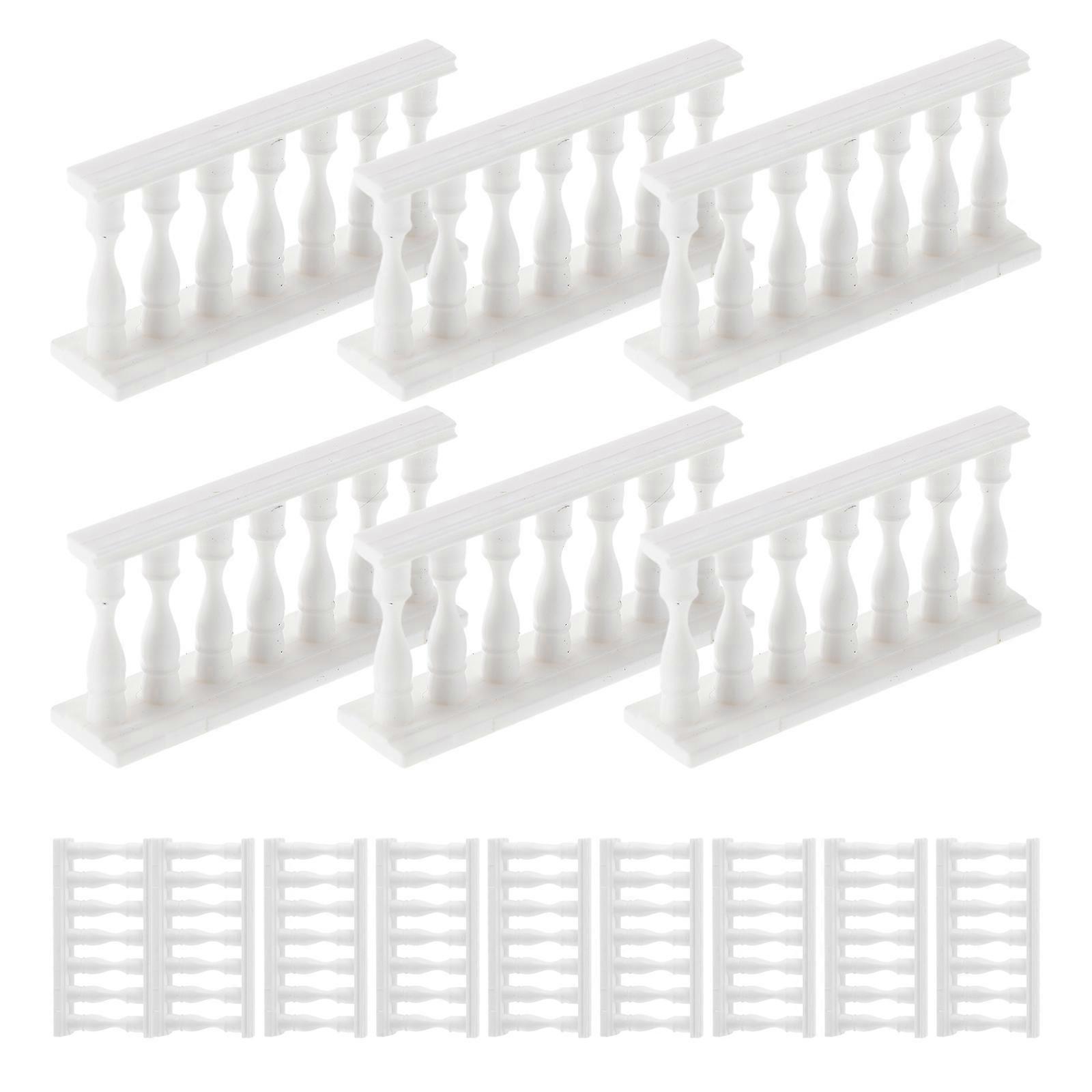 Miniature Fence for Crafts Resin Fence for Decoration 75Pcs Set