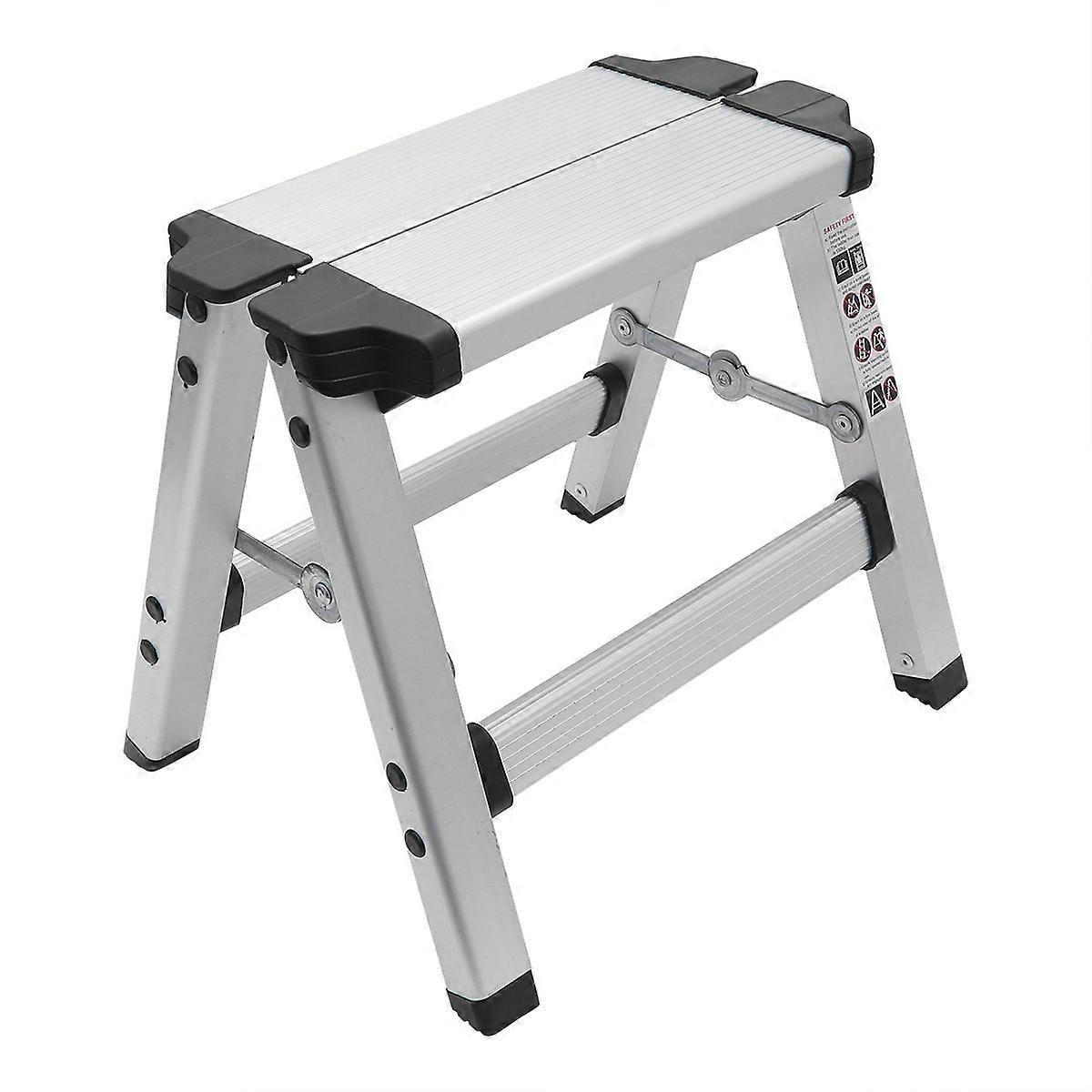 שרפרף מתקפל מסגסוגת אלומיניום סולם מדרגות קטן סלון חדר אמבטיה יציב ובטוח סט 1