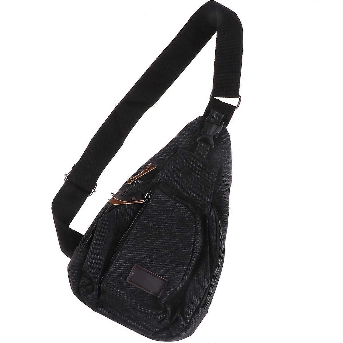 Canvas Satchel Bag For Men Small Size Ideal For Outdoor Daily Use Storage 1Pcs