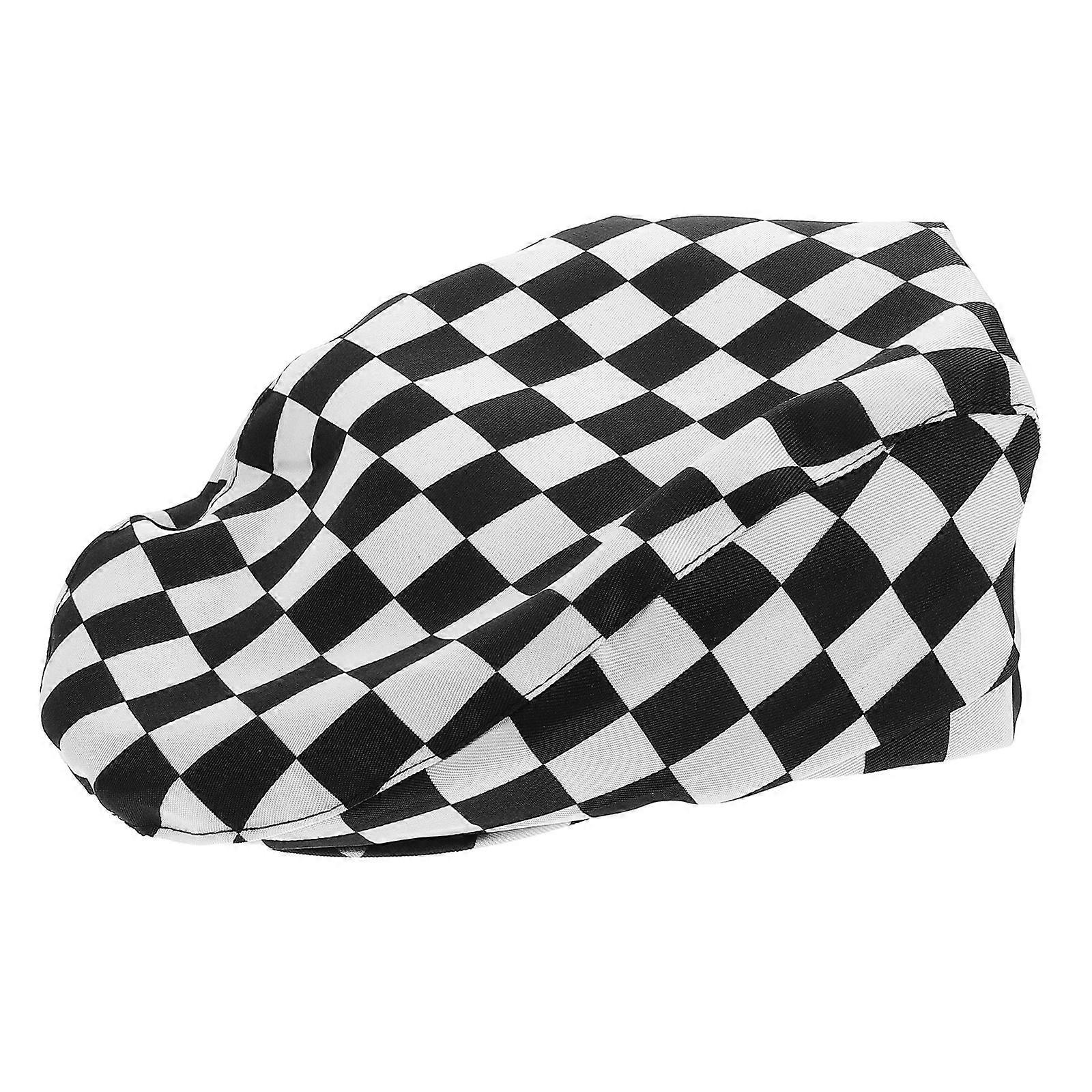Reusable Chef Cap for Cooking 3Pcs Checkered Kitchen Cooking Hat
