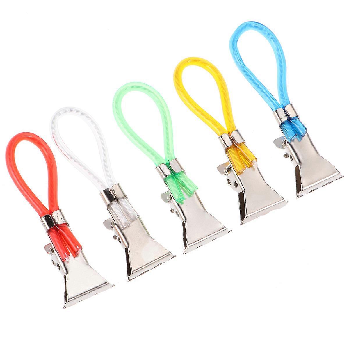 Kitchen Towel Clips Metal Plastic Assorted Color Preventing Falling 20Pcs