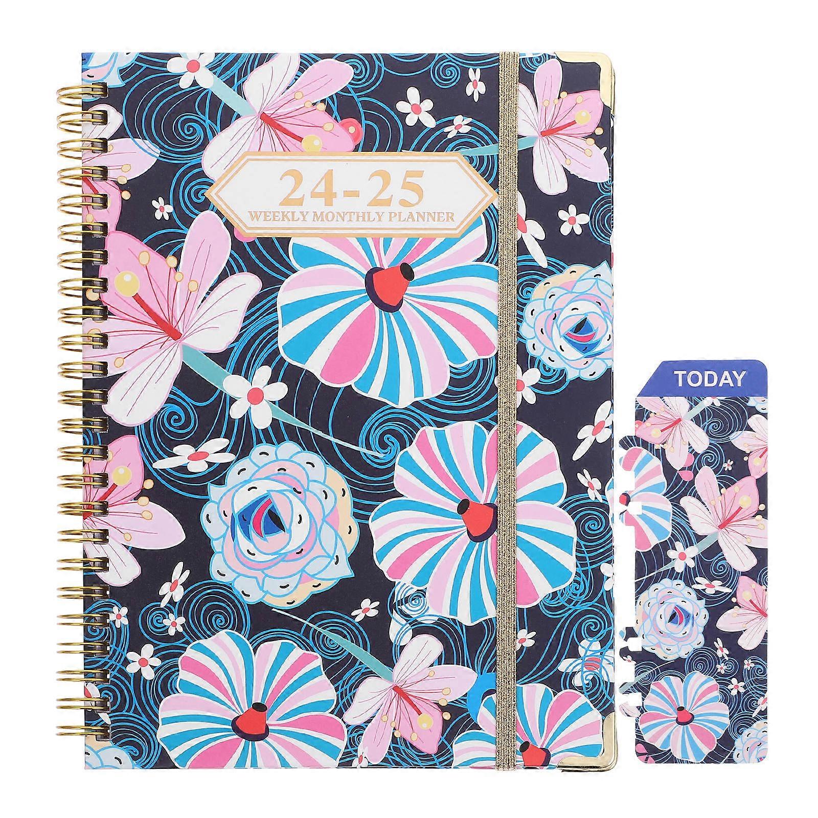 Portable Planner Organizer Spiral Binding Planner Book for Students 5Pcs