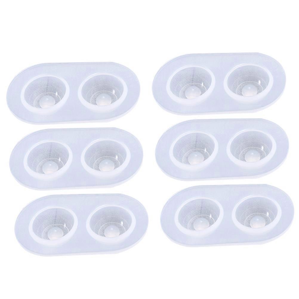 Bracelet Making Tool Doll Eye Shape Mold for DIY Use 12Pcs White