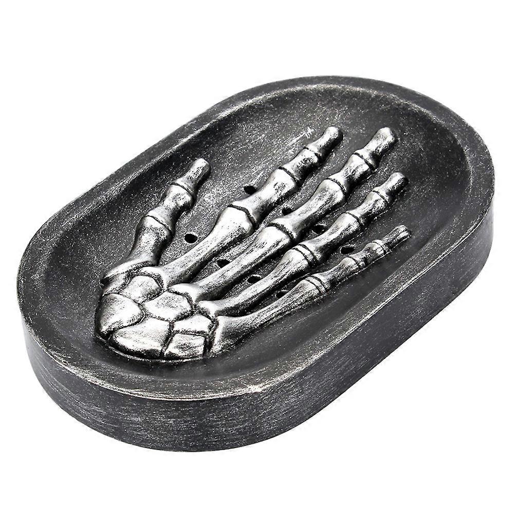 Soap Organizer Skeleton Hand Soap Dish for Bathroom 2Pcs Black
