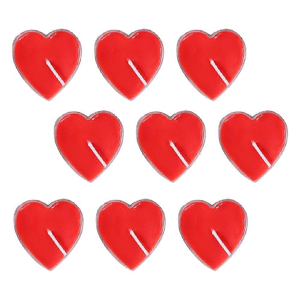 Decorative Candles Heart Shape Candle for Party 9Pcs Set