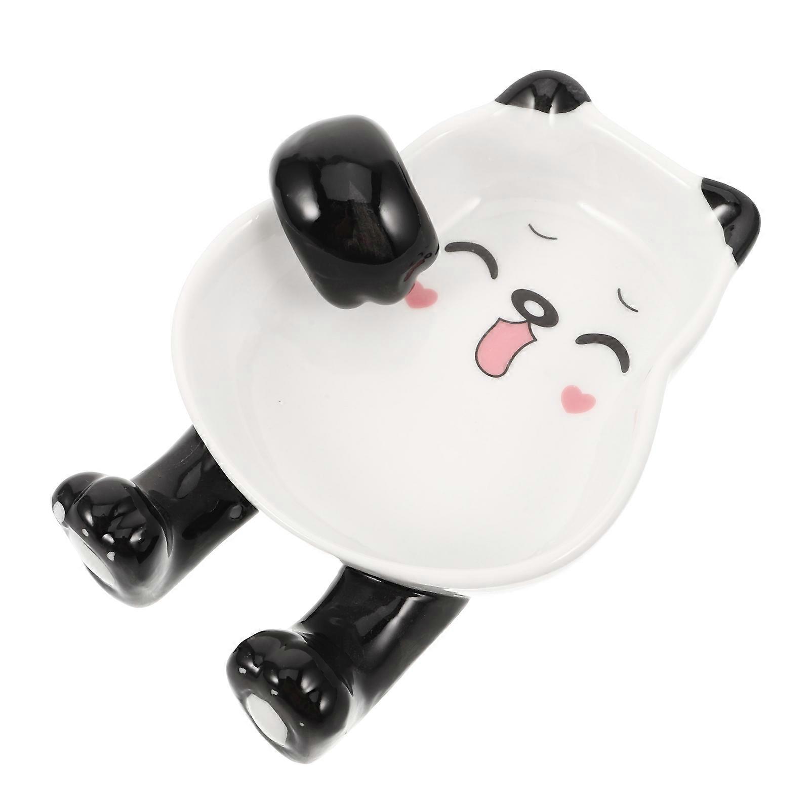 Ceramic Dipping Bowls Dual Use Chopstick Rest 3Pcs Set Multi Color