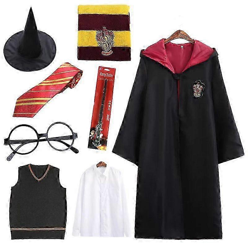 8-teiliges Harry Potter Kostüm Set für Erwachsene C