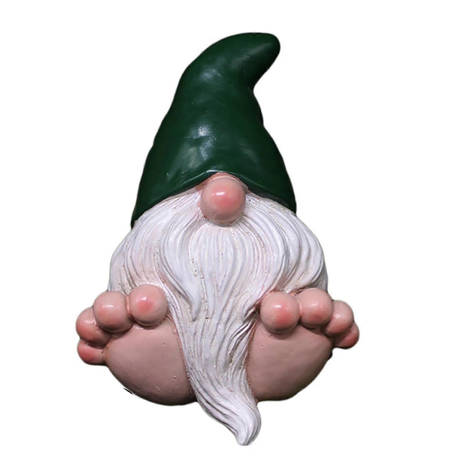 Resin Spring Gnomes Decor - Feet Shape Lawn Ornaments for Tier Tray, Table, Kitchen, Spring Home Decoration