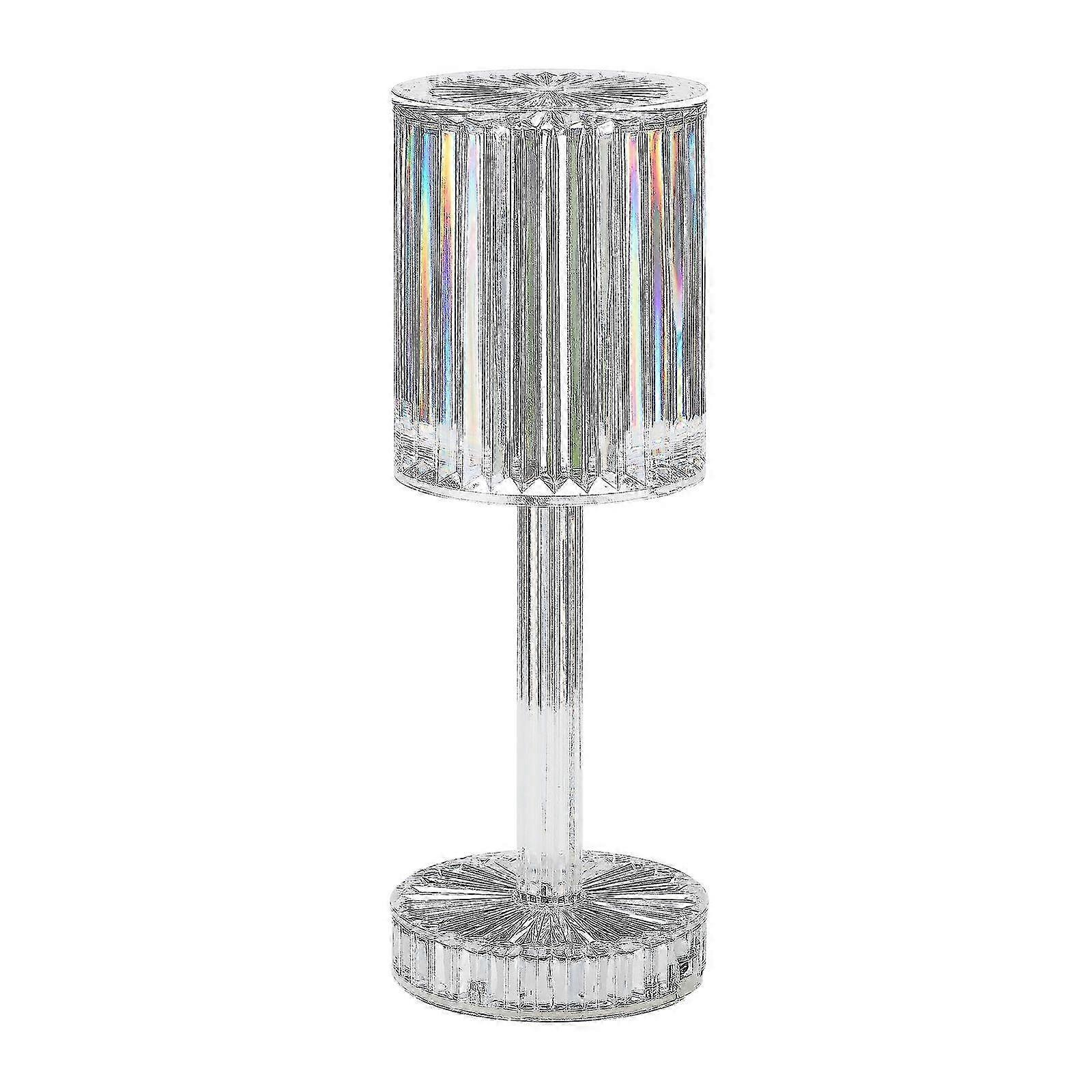 25-26 Crystal LED Night Light, Touch Control, RGB 16 Colors, USB Rechargeable