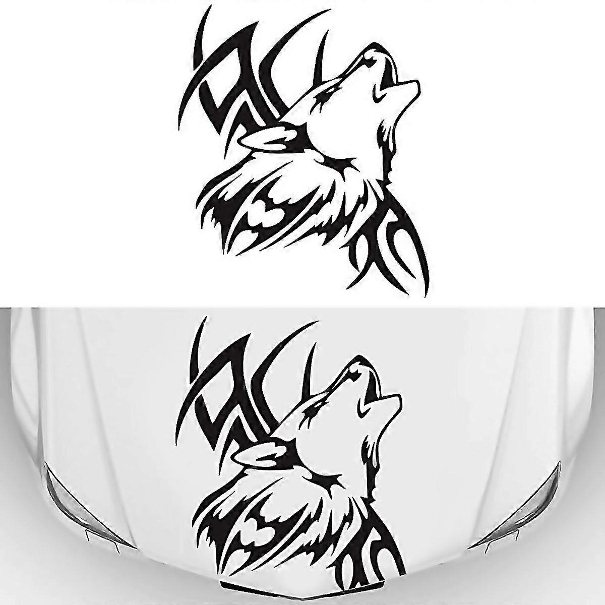 For D967 Wolf Tribe Pattern Car Modified Decorative Sticker