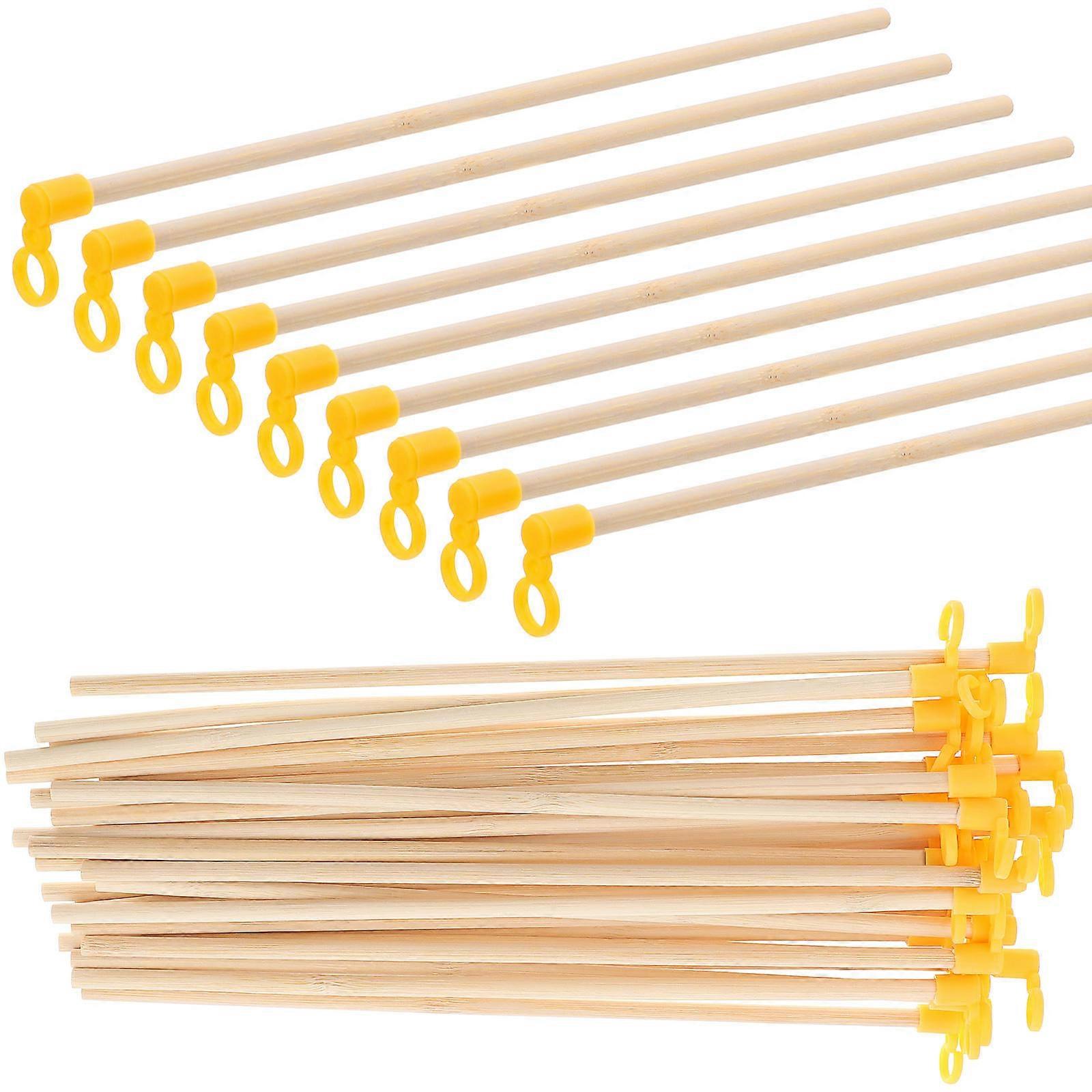 Handheld Lantern Sticks Wooden Lantern Sticks for Festival Use 140Pcs
