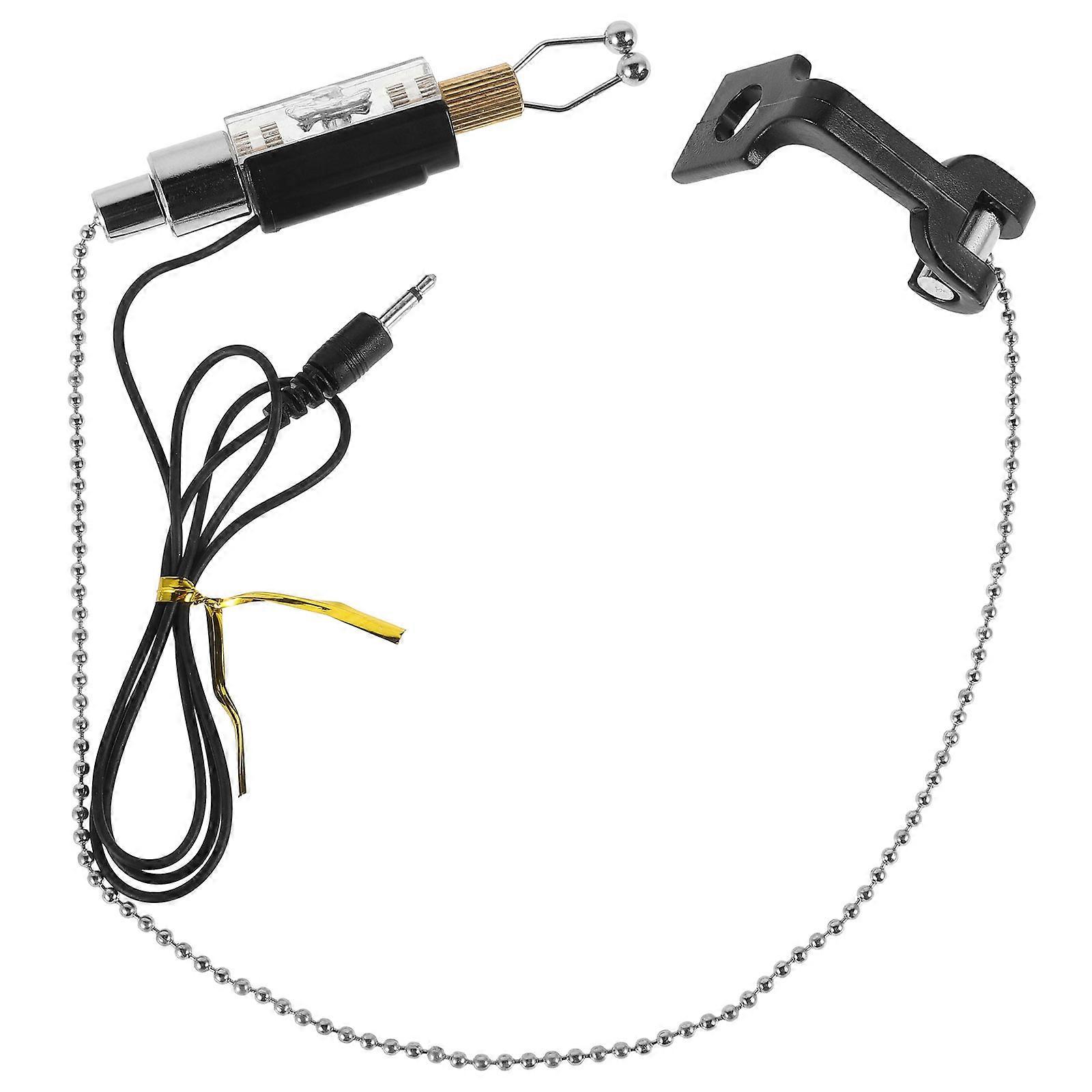 Bite Indicator Fishing Poles 2Pcs Signal Reception Fishing Alarm For Night Fishing Enthusiasts Black Easy Installation