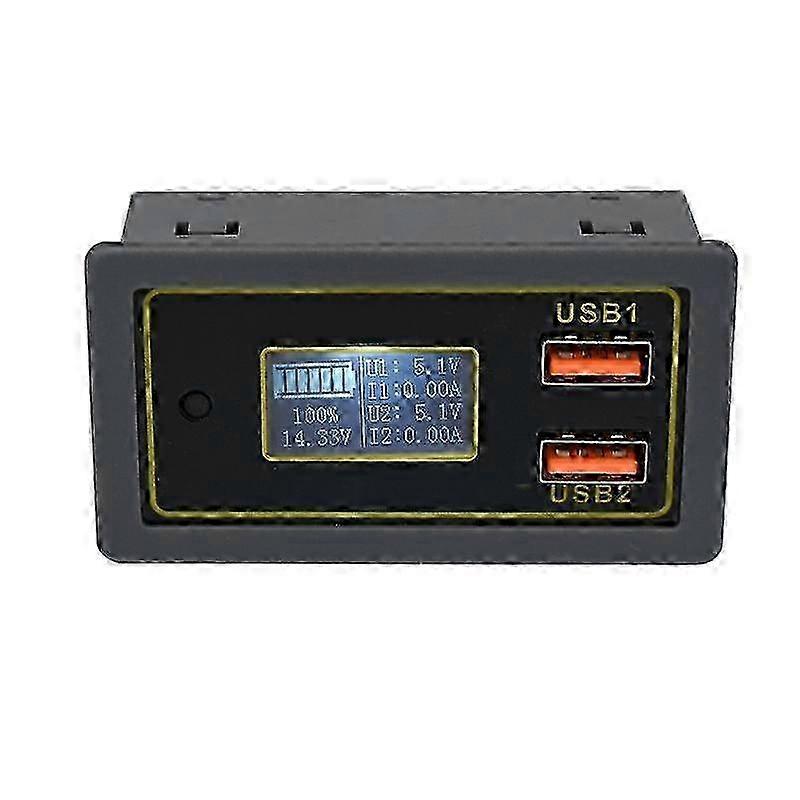 Car DC Voltage Electricity Table 12/24V Battery Lead-Acid Battery Turn 5V USB Fast Charge Display nc-u7