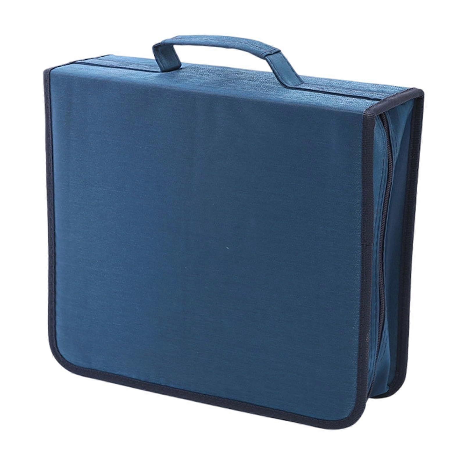 Disc Case 256/384 Capacity Blue 384 Pieces VCD Wallet Protective Storage Organizer Pouch