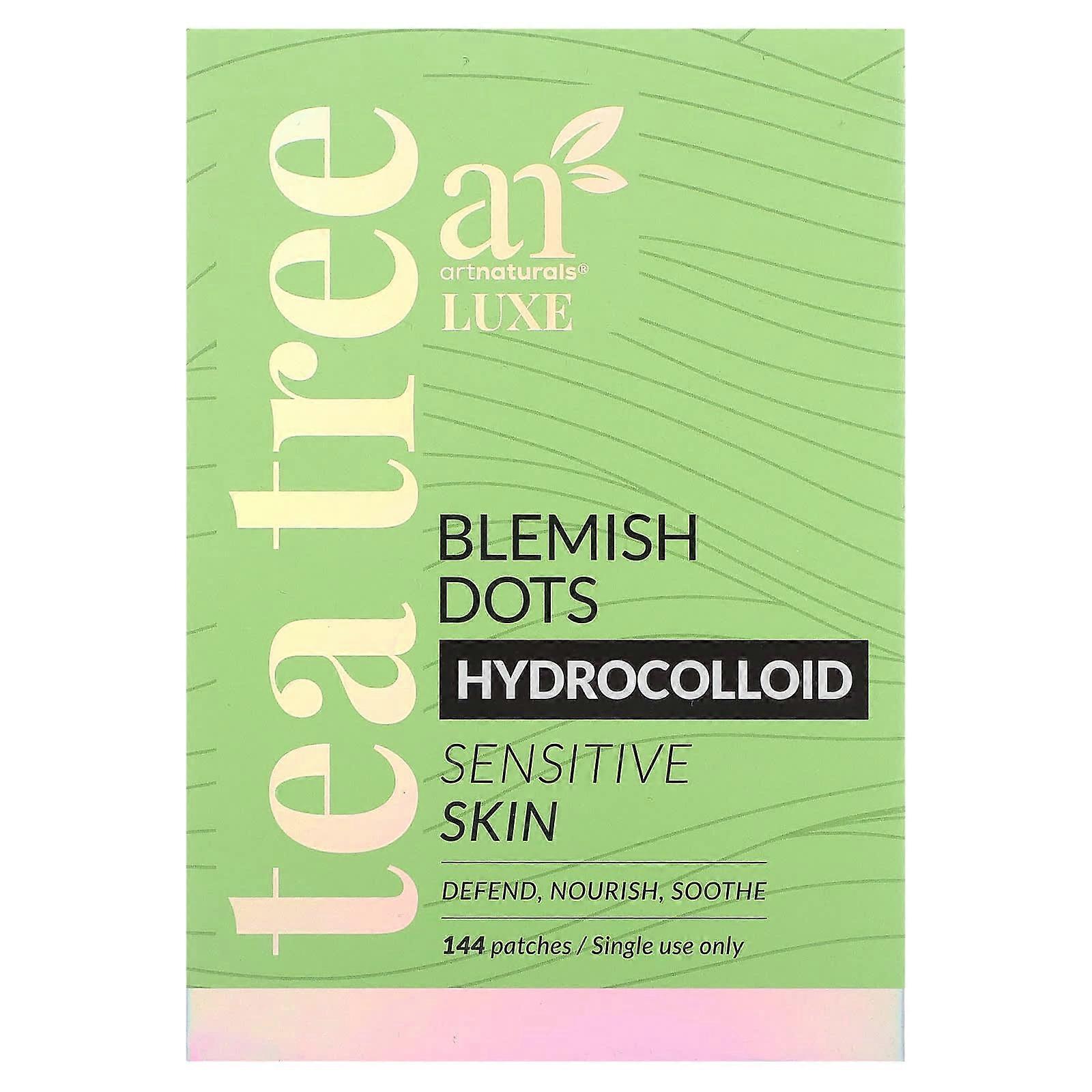 Luxe, Hydrocolloid Blemish Dots, Tea Tree, Sensitive Skin, 144 Patches