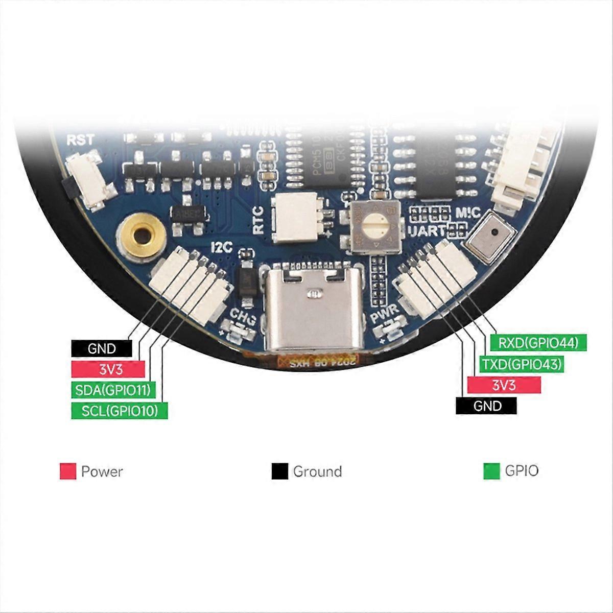 ESP32-S3 1.85 Inch Round Display Development Board 32-Bit LX7