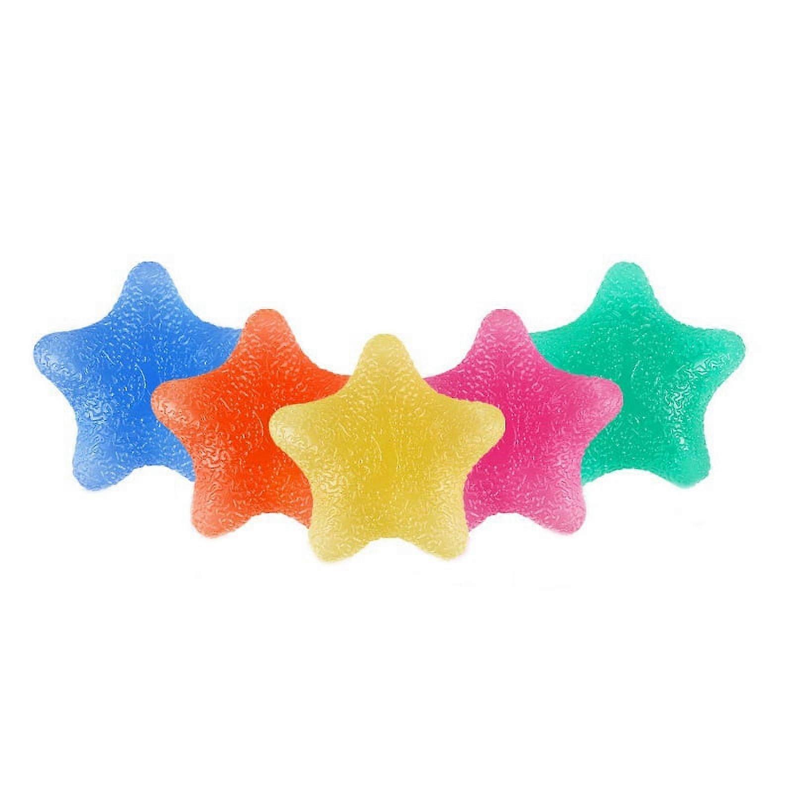5-Pointed Star Grip Ball Hand Exercise Trainer 5-Finger Hot Hand Strength Elastic Grip