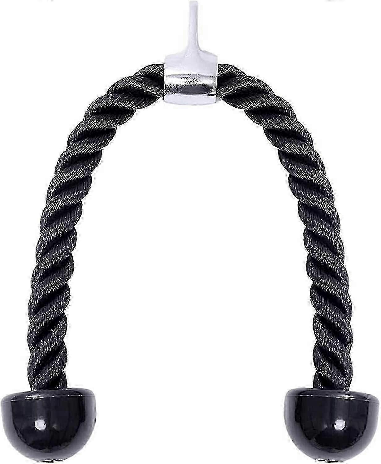 Gym Press Down Training Triceps Pull Rope (Black,70cm) 1 Pieces