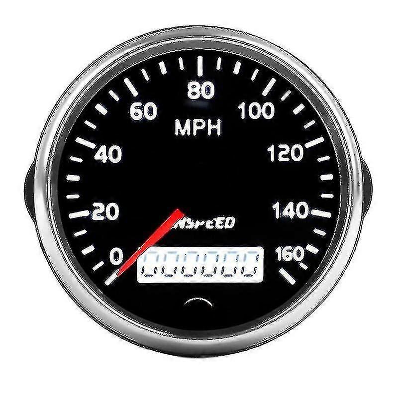 Cnspeed Universal Gps Speedometer 12v/24v 85mm 160mph For Motorcycle