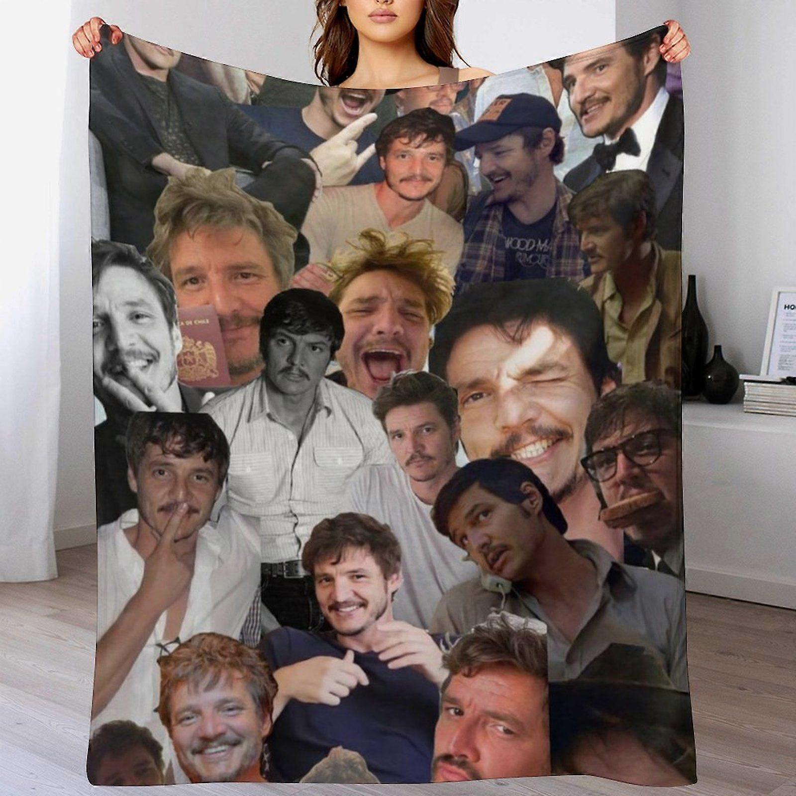 Pedro pascal Gentle Flannel Blanket for Bed Couch Car Anti-Shrink Pet Friendly Plush Skin-Friendly Design