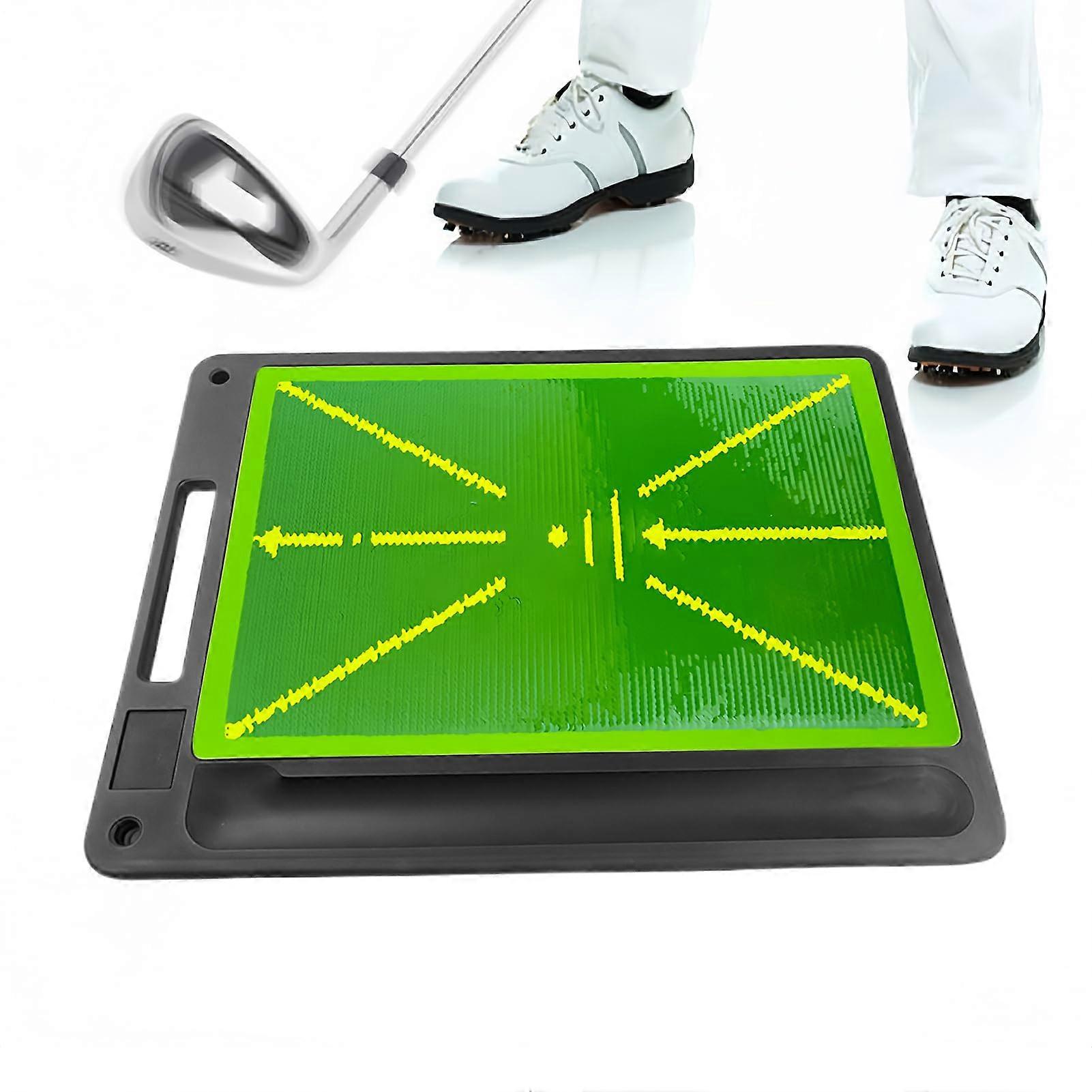 Golf Strike Mat TrajectoryDetecting Training Mat With Integrated Ball Tray For Indoor Outdoor Practice
