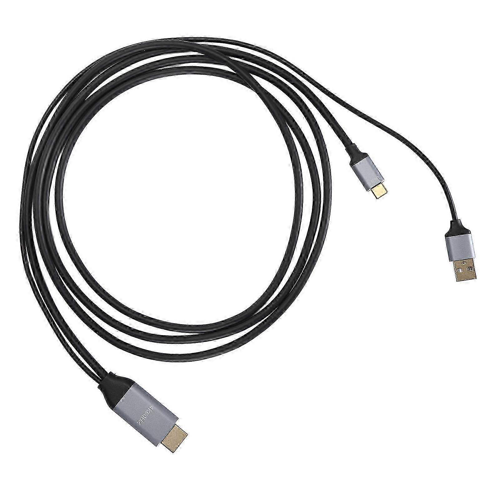 6.6 רגל HDMI ל-USB C ממיר 2K 144Hz מתאם צג גיימינג