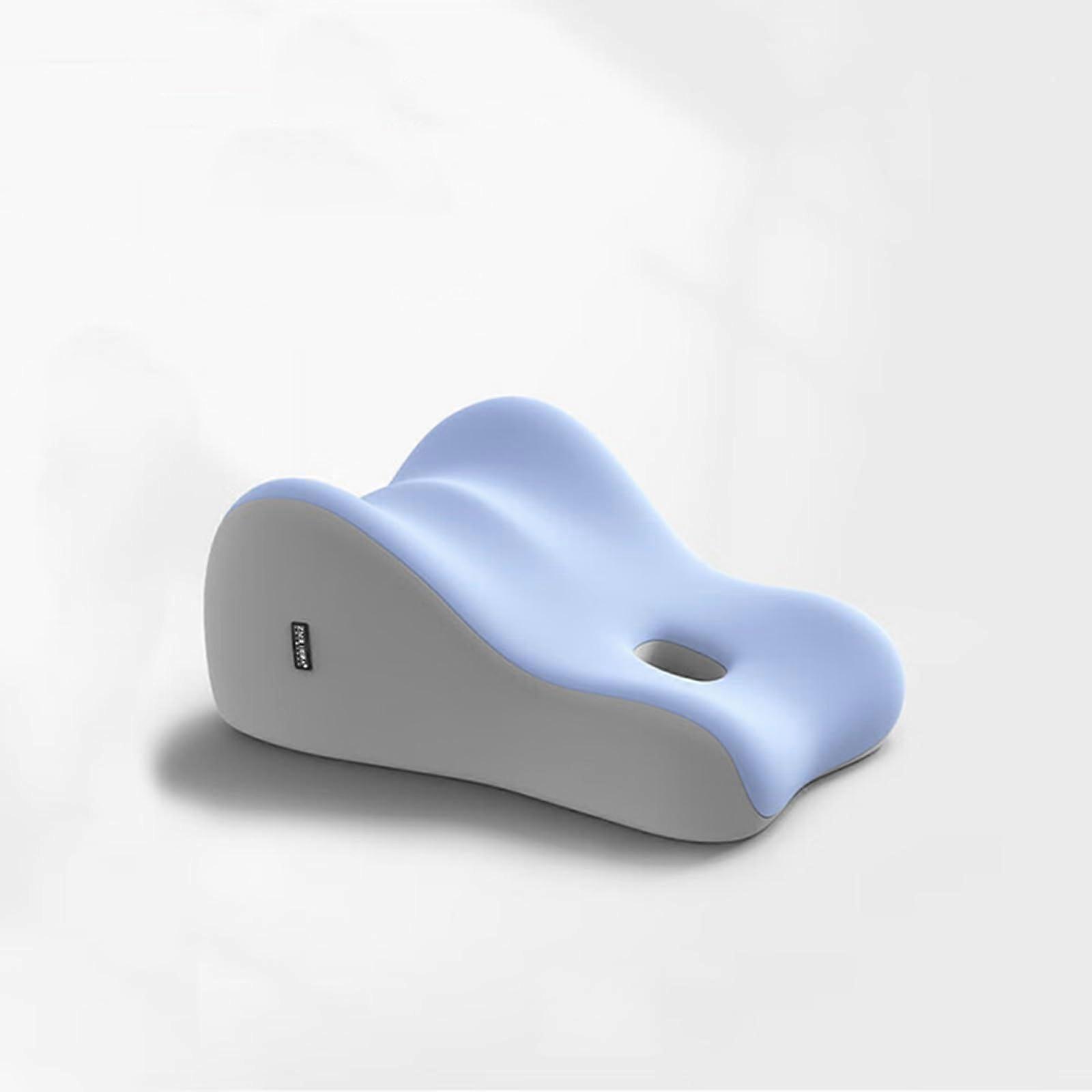 Couples Wedge Pillow Memory Foam Blue Ergonomic Leg Pillow For Varicose Veins Relief While Sitting Lying Sleeping