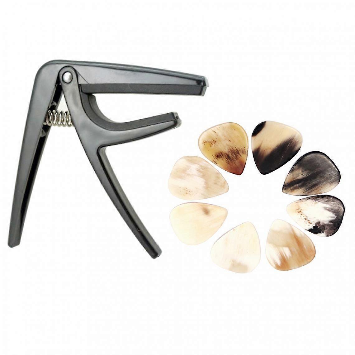 Quick Change Trigger Capo With Picks For Ukulele 4 String Guitars