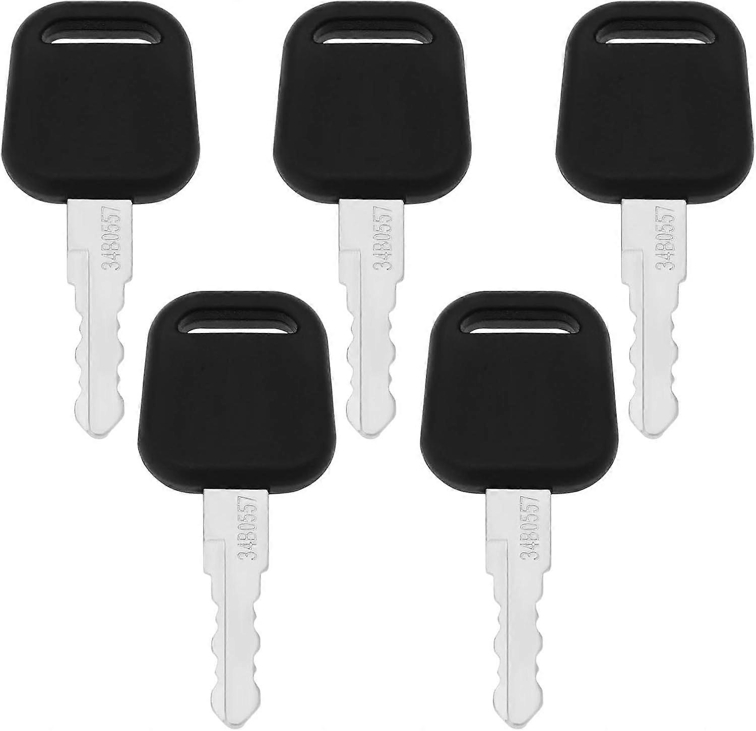 5pcs Heavy-Duty Equipment Excavator Ignition Switch Keys Part Number 34B0557 Compatible with CLG Series Liugong Excavator Black 64x27mm