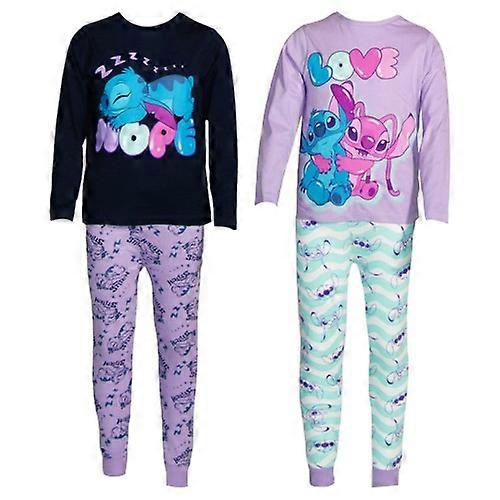 Lilo & Stitch Childrens/Kids Angel Long Pyjama Set